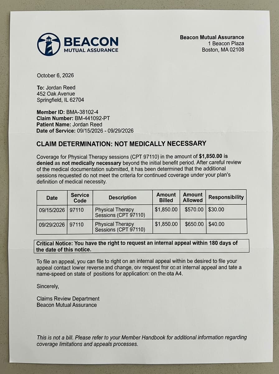 Not Medically Necessary